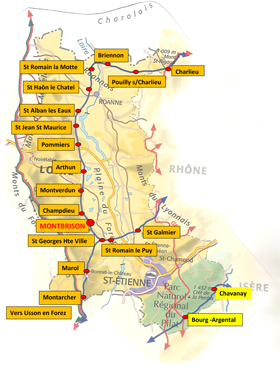 carte chemins Loire